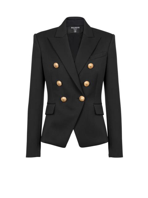 Wool double-breasted jacket