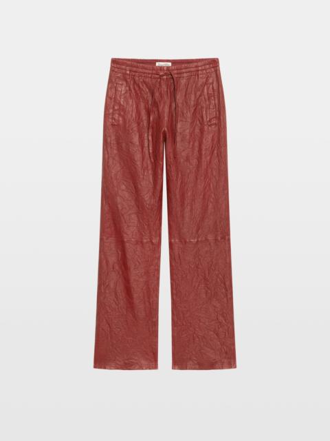 Zadig & Voltaire Pocha Crinkled Leather Pants