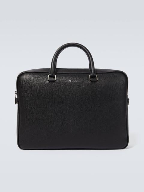 ZEGNA Edgy leather briefcase