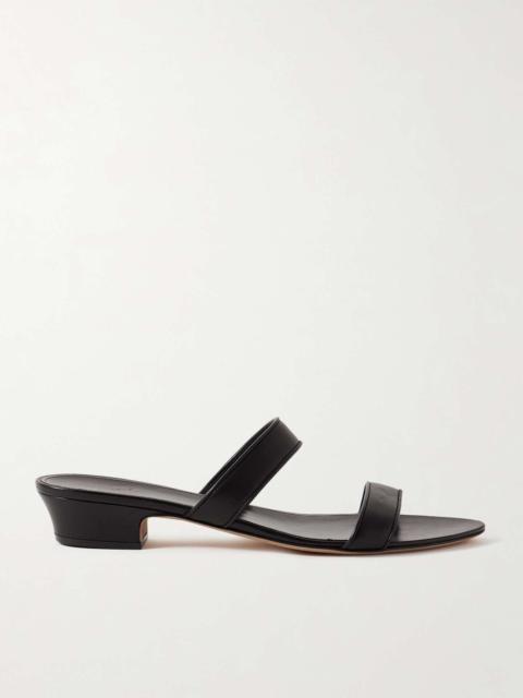 The Row Awar leather sandals Black