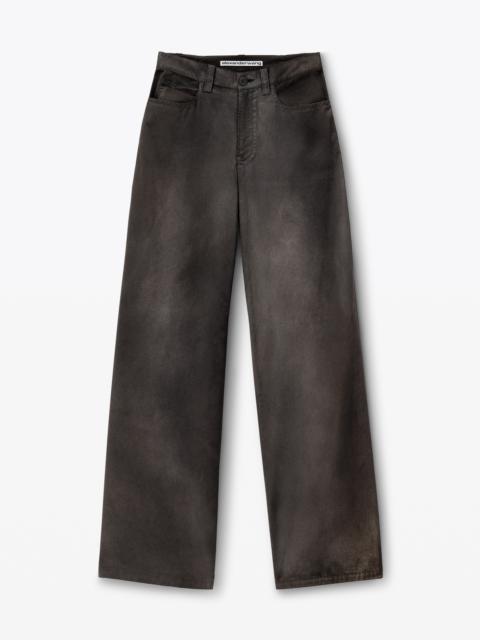 Alexander Wang Low-Rise Five-Pocket Pant in Cotton