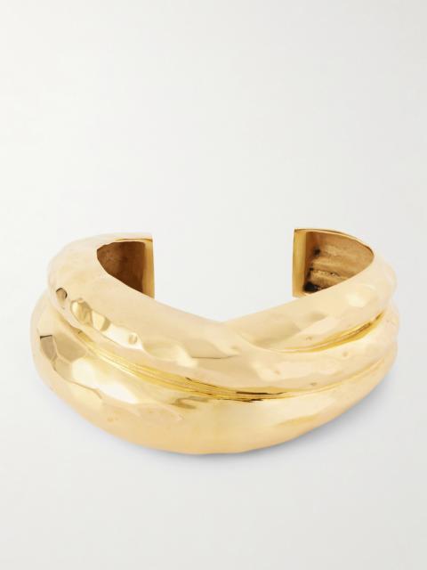 SAINT LAURENT Gold-tone Cuff