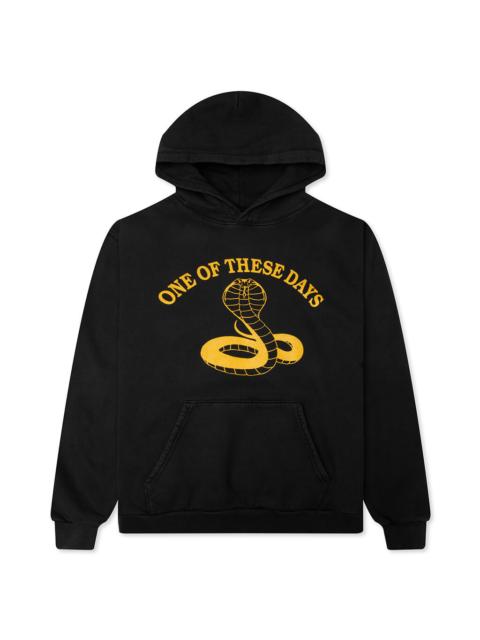 One Of These Days COBRA PULLOVER HOODIE - WASHED BLACK