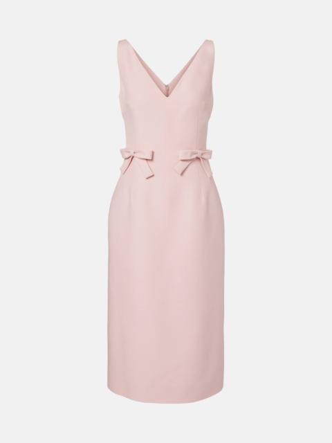 Valentino Crepe Couture bow-detail midi dress