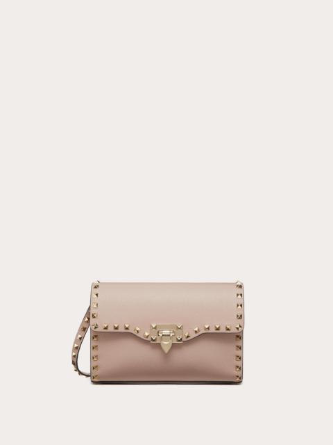 SMALL ROCKSTUD GRAINY CALFSKIN CROSSBODY BAG