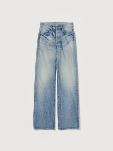 AURALEE SELVEDGE FADED HEAVY DENIM PANTS