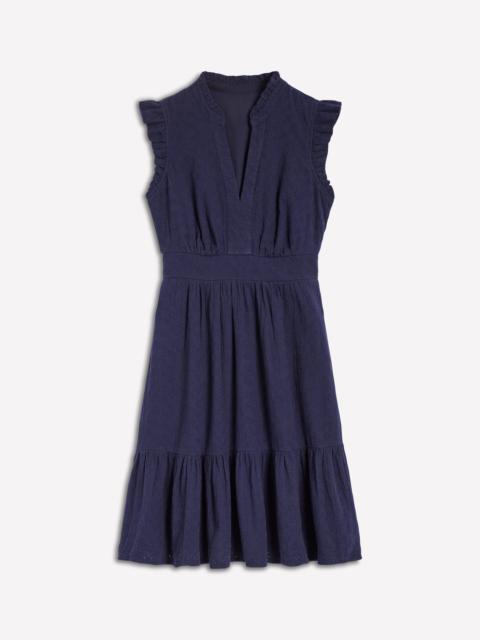 BODEN Wren Double Cloth Short Dress-Navy