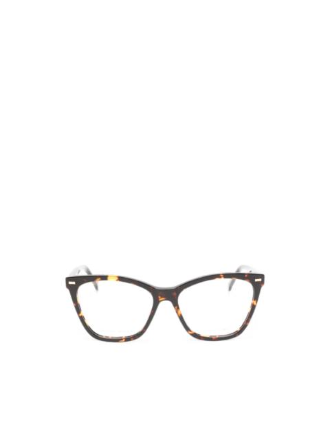 CAROLINA HERRERA tortoiseshell-effect cat-eye frame glasses