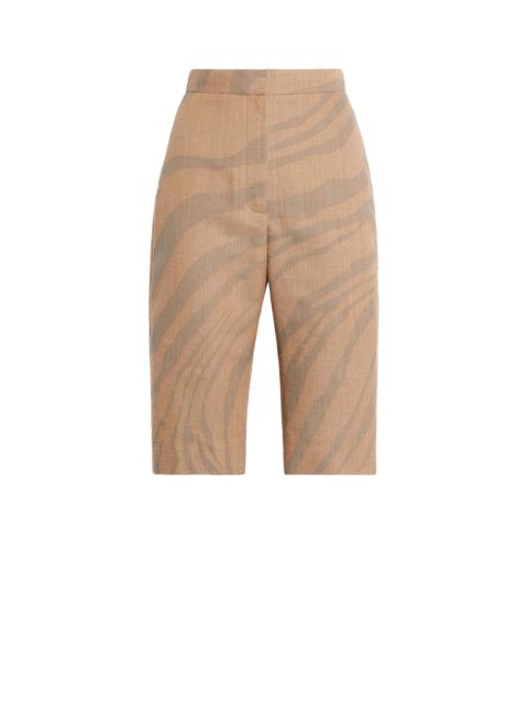 Roberto Cavalli Macro Zebra jacquard Bermuda shorts