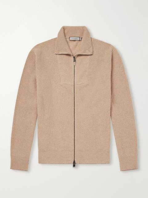 Canali Wool and Cashmere-Blend Zip-Up Sweater