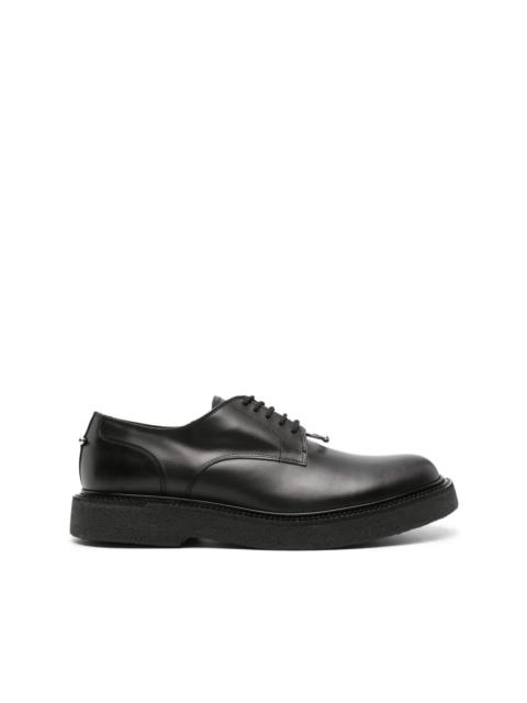Neil Barrett ring-hardware detailing leather derby shoes