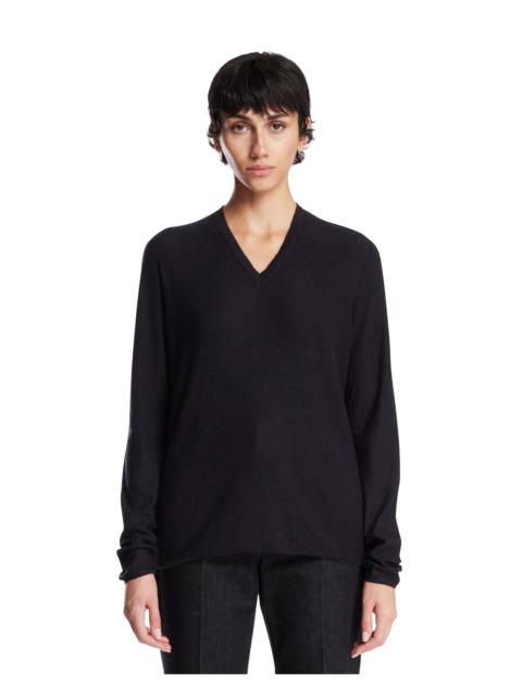 The Row Blue Cashmere Sweater