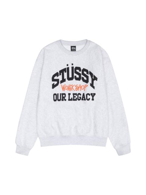 Stussy x Our Legacy x Our Legacy Work Shop Collegiate Pigment Dyed Crew 'Ash Heather'