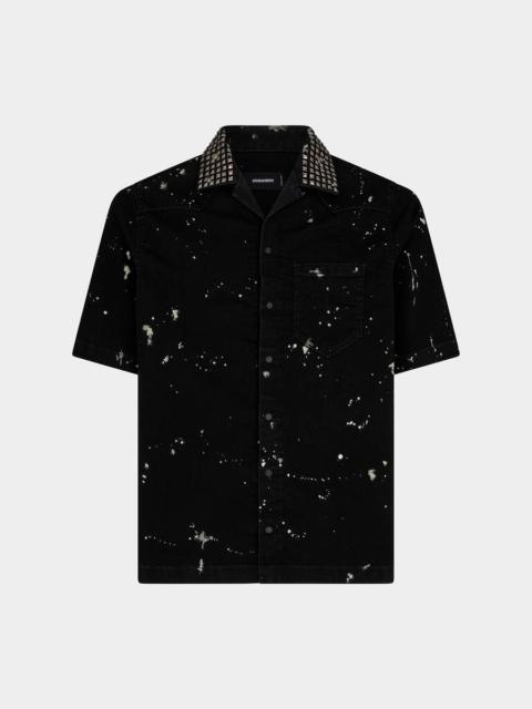 DSQUARED2 ICON STUDDED SHORT SLEEVES SHIRT