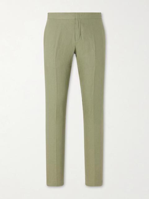 ORLEBAR BROWN Griffon Tapered Linen Trousers