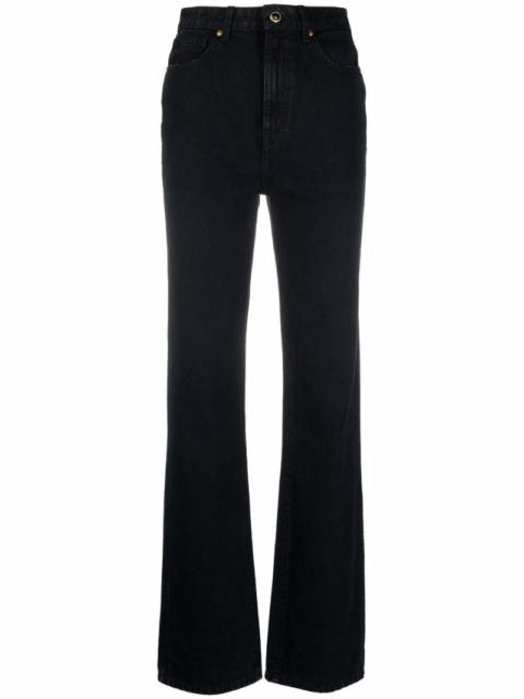 high waist flared jeans