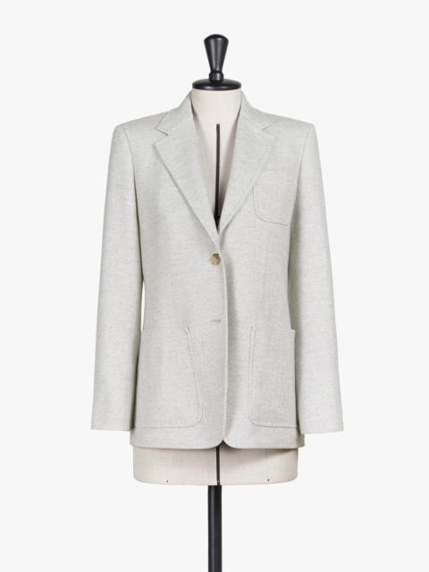 Max Mara CARPI Double-breasted chevron cashmere blazer