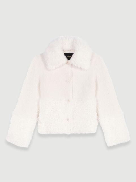 maje Short fake fur coat