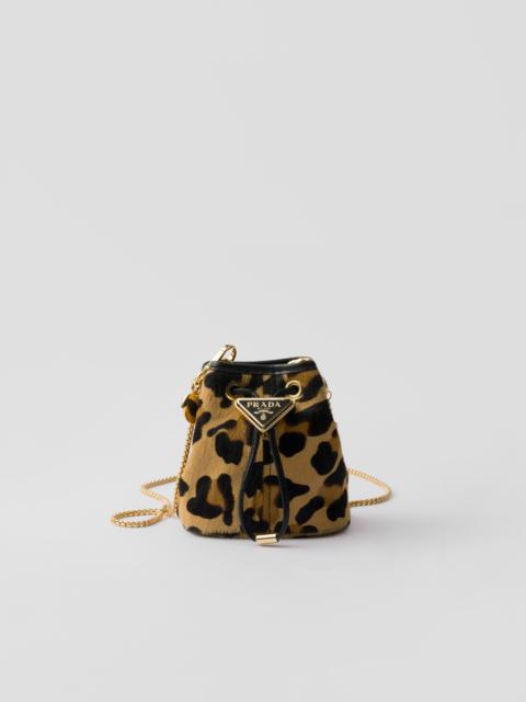 Prada Printed leather mini pouch
