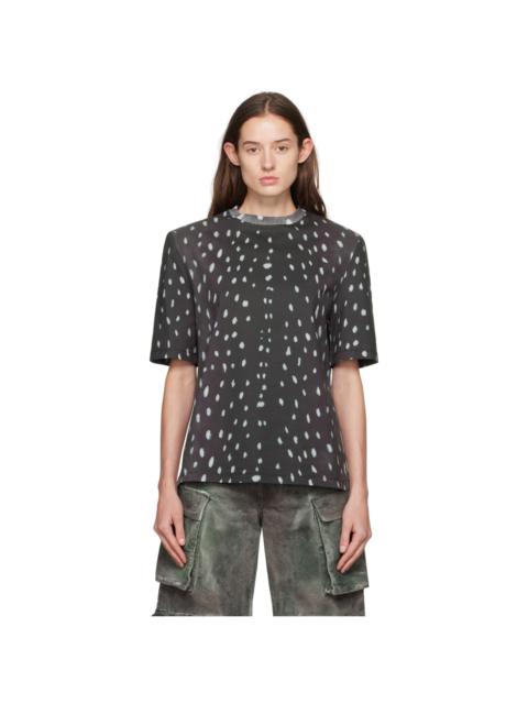 THE ATTICO Bella abstract-print cotton T-shirt