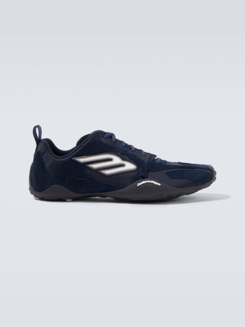 BALENCIAGA Monday Ultra corduroy-trimmed sneakers
