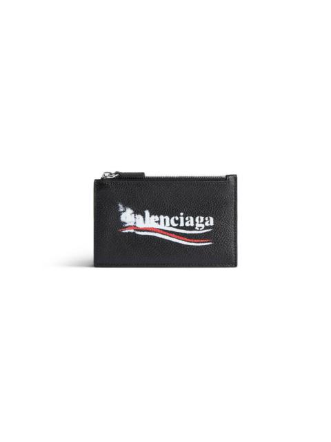 Men's Cash Large Long Coin And Card Holder in Black
