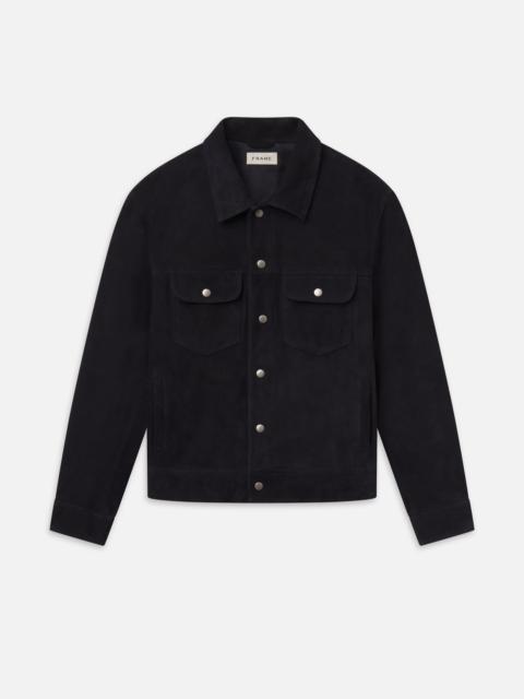 FRAME Suede Trucker Jacket