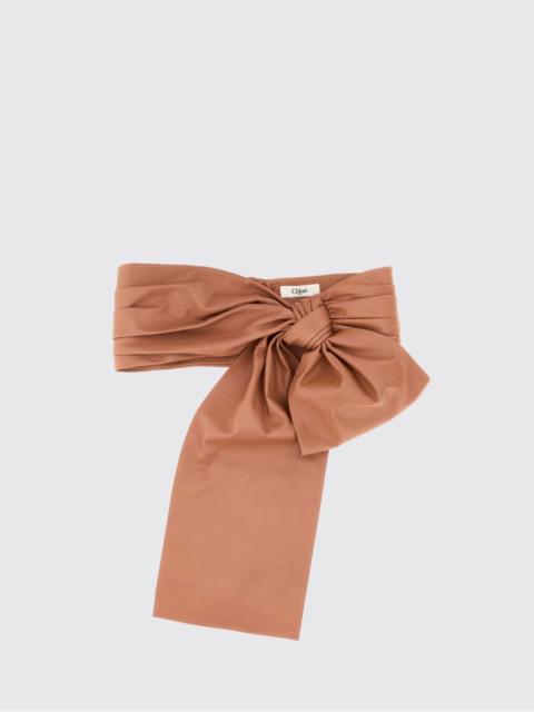 Chloé CHLOÉ Draped Belt in Lambskin with Tie Fastening