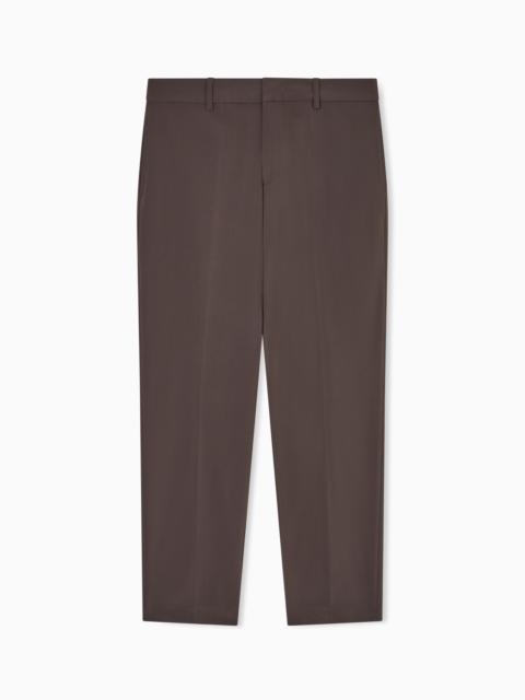 EMPORIO ARMANI NYLON AND VISCOSE TROUSERS