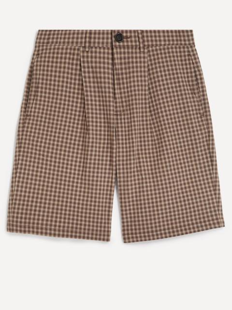Oliver Spencer Pleated Leaman Brown Shorts
