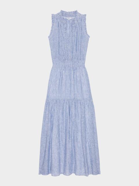 Rails Alessia Stripe Linen Maxi Dress