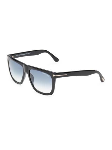 TOM FORD Men's Morgan 57MM Soft Square Sunglasses - Black
