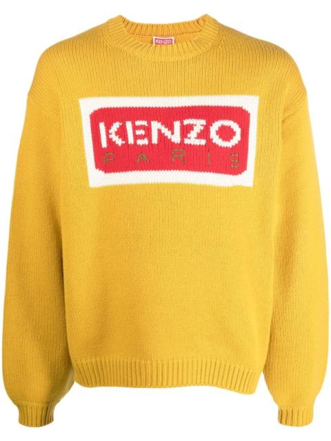 KENZO intarsia-knit logo knit jumper