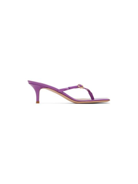Purple Ribbon Thong 55 Heeled Sandals