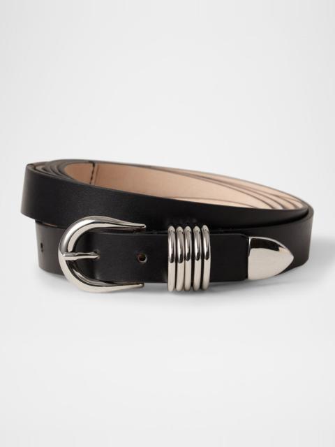 DÉHANCHE Hollyhock Triple Wrap Calf Leather Medium Belt