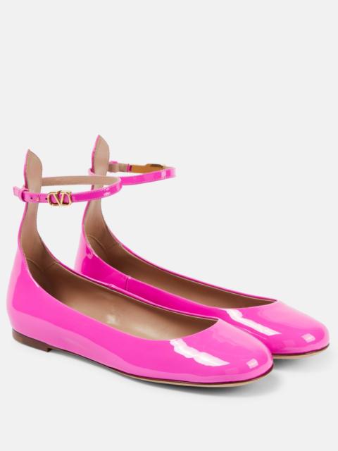 Valentino Tan-Go patent leather ballet flats