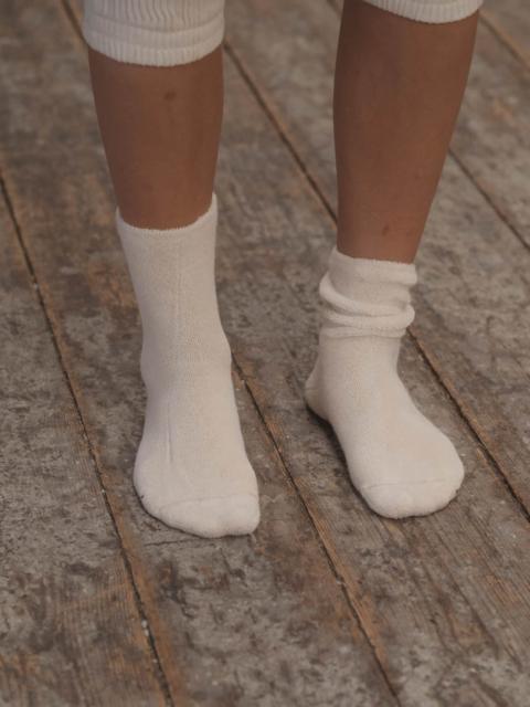 BASERANGE Buckle Overankle Socks - Textured Organic Cotton
