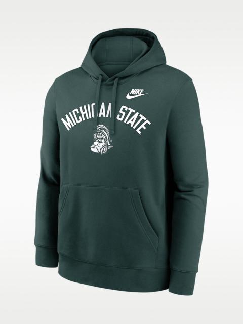 Nike Michigan State Legacy Arch Club Men's Nike College Pullover Hoodie