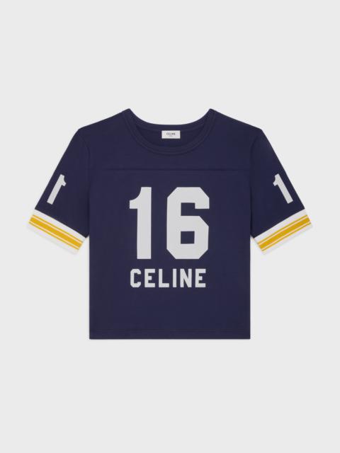CELINE t-shirt 70's cropped celine jersey coton