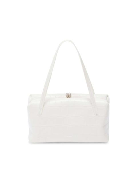 Goji crocodile-effect tote bag