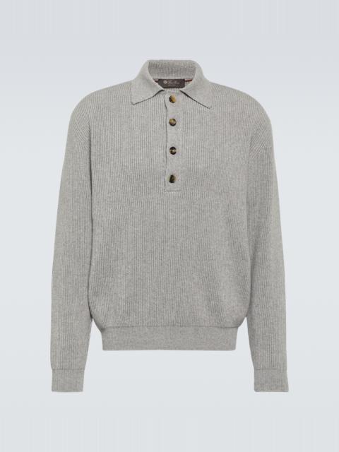 Leth cashmere polo sweater