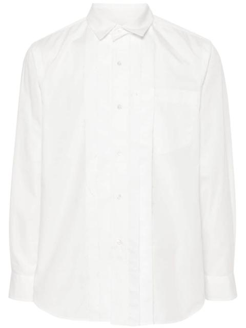 sacai seam-detail shirt