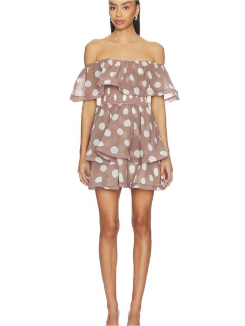 ELLIATT Sola Polka Dot Mini Dress
