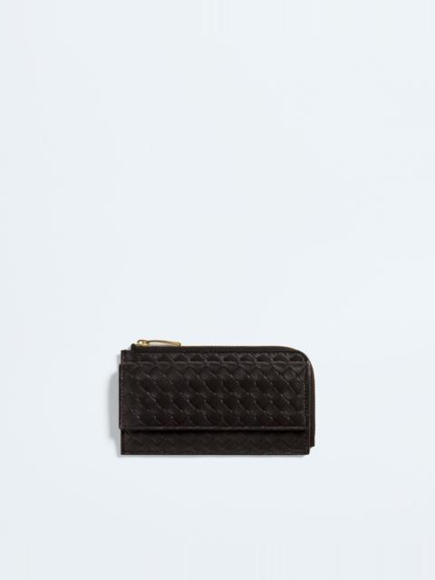 Bottega Veneta Intrecciato Piccolo L-Zipped Card Case with Flap