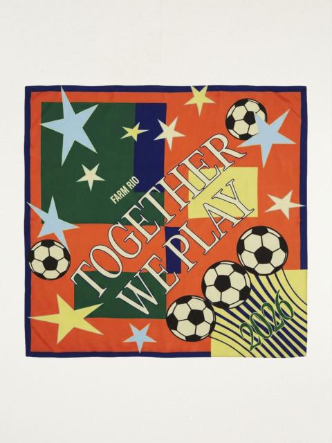 FARM RIO Multicolor Together We Play Scarf