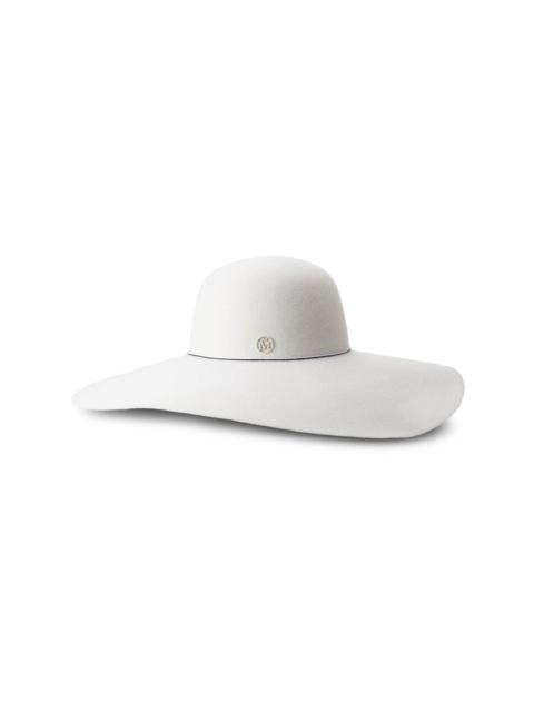 MAISON MICHEL Blanche wool-felt capeline hat