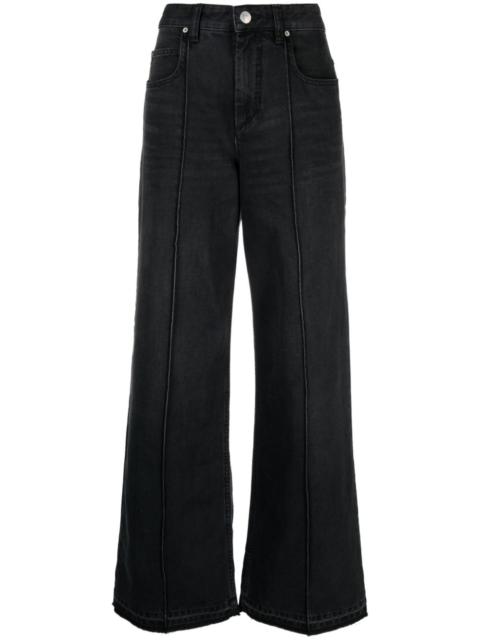 Noldy high-rise flared jeans