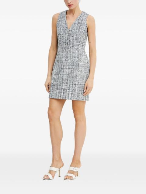 GUESS USA Sadie tweed button-front mini dress