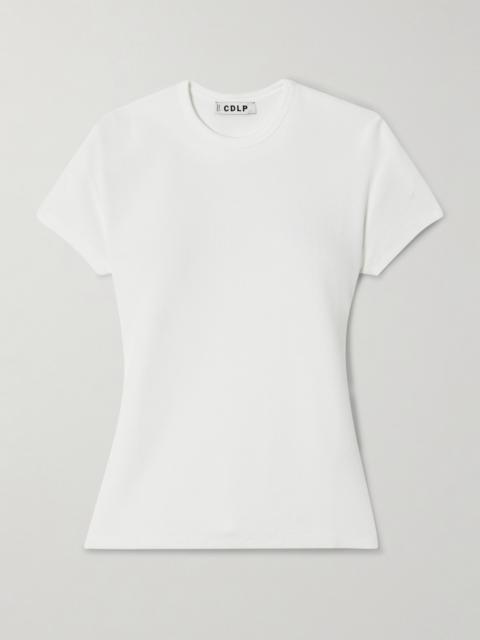 CDLP Ribbed Stretch Lyocell And Cotton-blend T-shirt