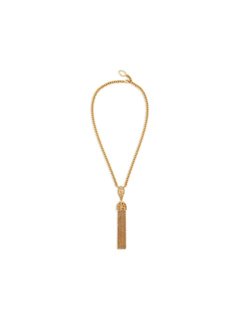 Oscar de la Renta tassel pendant necklace